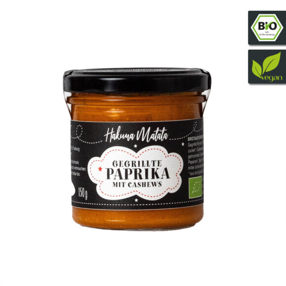 Bio Gegrillte Paprika mit Cashews