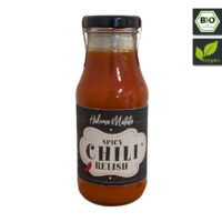 Bio Spicy Chili Relish - die neue scharfe Chili Sauce mit fruchtiger Note.